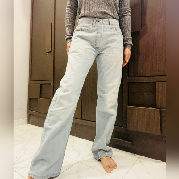 Levis blue wide leg jeans - Picture 3 of 6